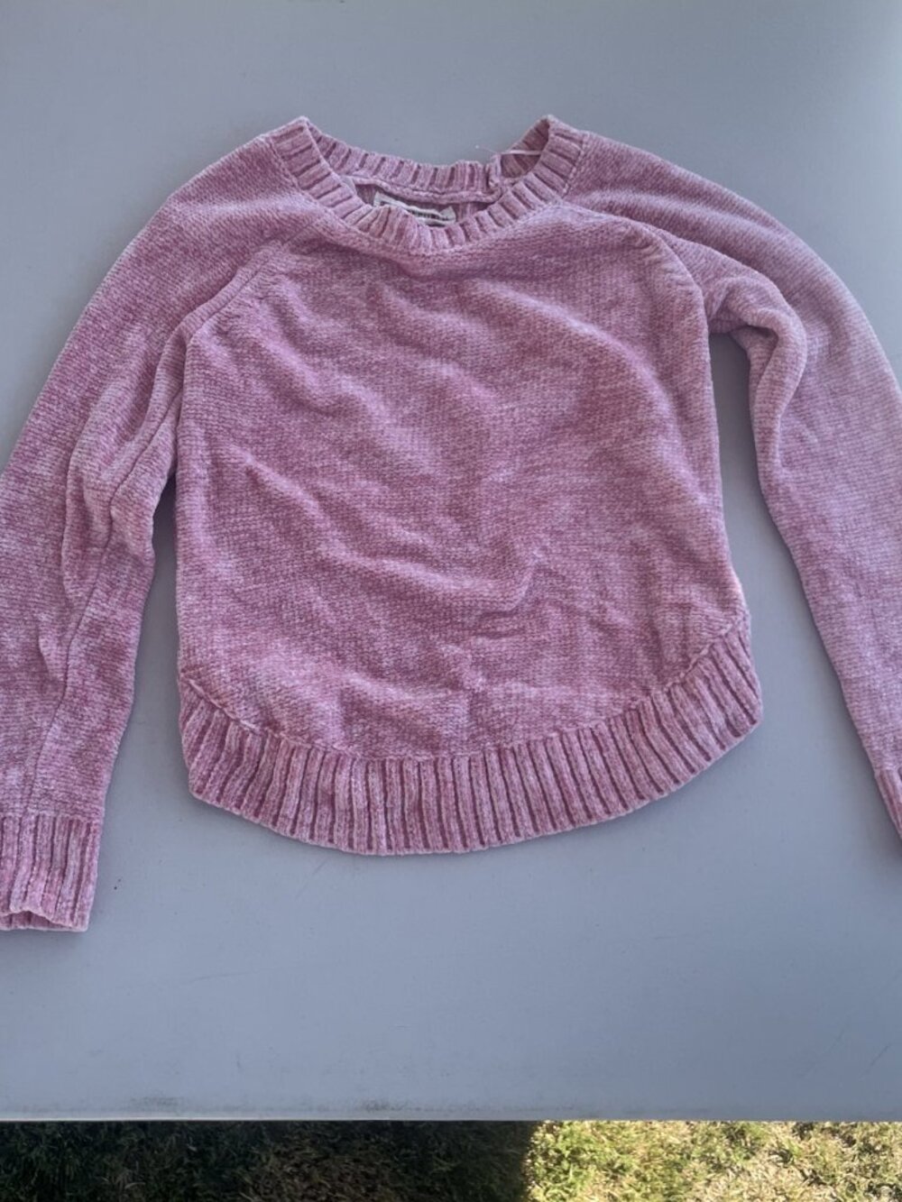 Pink Republic Girls Pink Ribbed Knit Sweater Size M 10/12
